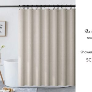 Beige Shower Curtain for Bathroom Decor
