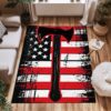 Bold Fireman Carpet for Unique Interior Designs, Firefighter Rugs for Living Room Bedroom, Firefighter Rectangular Rugs Full Size FR124