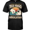 Cats Shirt - I Aksed God For A True Friend So He Gave Me A Himalayan