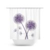 Dandelion Shower Curtain, Farmhouse Bathroom Decor, Flower Bath Curtain, Purple Bathroom, Purple Shower, Dandelion Bathroom