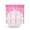 Flower Shower Curtain, Pink And White Bathroom Decor, Farmhouse Bathroom, Girl Bathroom, Pink Shower Curtain, Bathtub Curtain