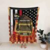 Gift For Fireman - Personalized Firefighter USA Quilt Bedding Set