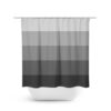 Gray Stripe Bathroom Decor, Gray Geometric Shower Curtain, Gray Bathroom Curtain, Gray Shower Curtain, Stripe Bath Curtain