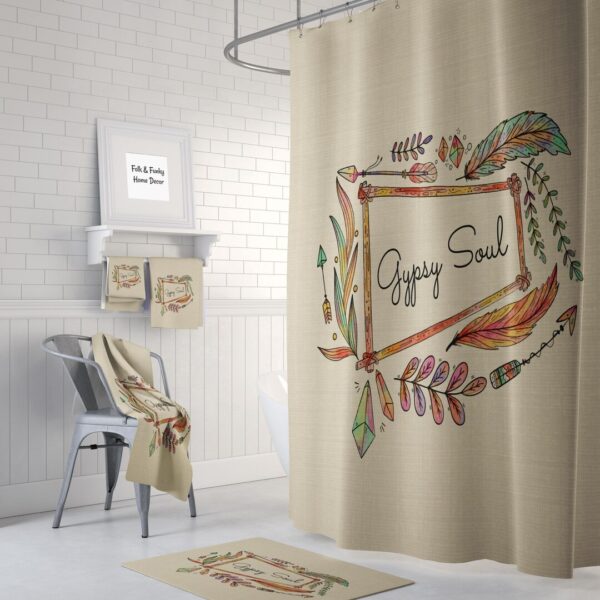 Gypsy Soul Shower Curtain for Bathroom