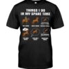 Horses Shirt - Things I Do In My Spare Time Brown Horses