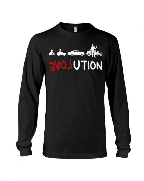 Hot Rod T Shirts Hoodie Sweatshirt with Quote Evolution for Hot Rod Lovers