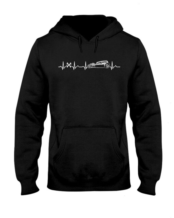 Hot Rod T Shirts Hoodie Sweatshirt with Quote Hot Rod Heartbeat for Hot Rod Lovers