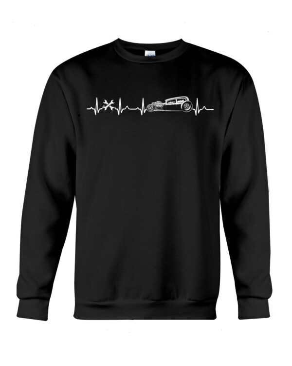 Hot Rod T Shirts Hoodie Sweatshirt with Quote Hot Rod Heartbeat for Hot Rod Lovers