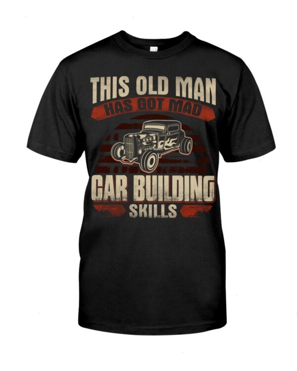Hot Rod T Shirts Hoodie Sweatshirt with Quote Mad Skills for Hot Rod Lovers