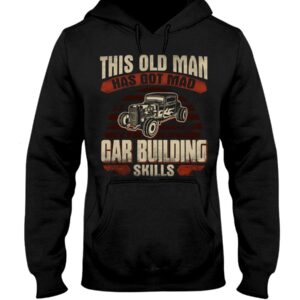 Hot Rod T Shirts Hoodie Sweatshirt with Quote Mad Skills for Hot Rod Lovers