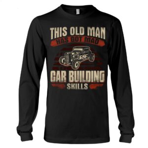 Hot Rod T Shirts Hoodie Sweatshirt with Quote Mad Skills for Hot Rod Lovers
