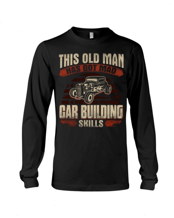 Hot Rod T Shirts Hoodie Sweatshirt with Quote Mad Skills for Hot Rod Lovers