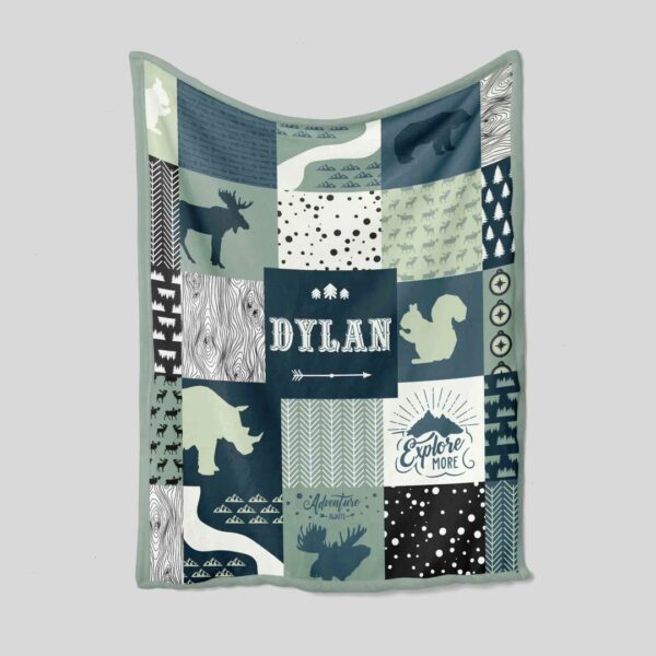 Hunting Camo Moose Quilt Bedding Set - Custom Woodland Baby Blanket