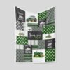 Just A Boy Who Loves Tractors Blanket - Custom Baby Quilt Bedding Set - Perfect for Bedroom Decor, Great Gifts for Family
