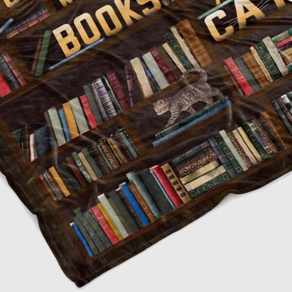 Just A Girl Who Loves Books And Cats Blanket - Personalized Name Quilt Blanket Bedding Set - Great Gifts for Family and Home Decoration