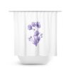 Lavender Flowers Shower Curtain, Farmhouse Bathroom Decor, Flower Bath Curtain, Purple Bathroom, Minimalist Bathroom