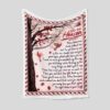 Letter From Heaven Blanket - Personalized Name Quilt Blanket Bedding Set - Great Gifts for Family and Home Decoration