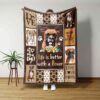 Life Is Better With A Boxer Blanket - Personalized Name Quilt Bedding Set - Great Gifts for Family and Home Decoration