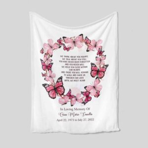 Loving Memory Blanket - Personalized Name Quilt Blanket - Home Decoration, Great Gifts for Family