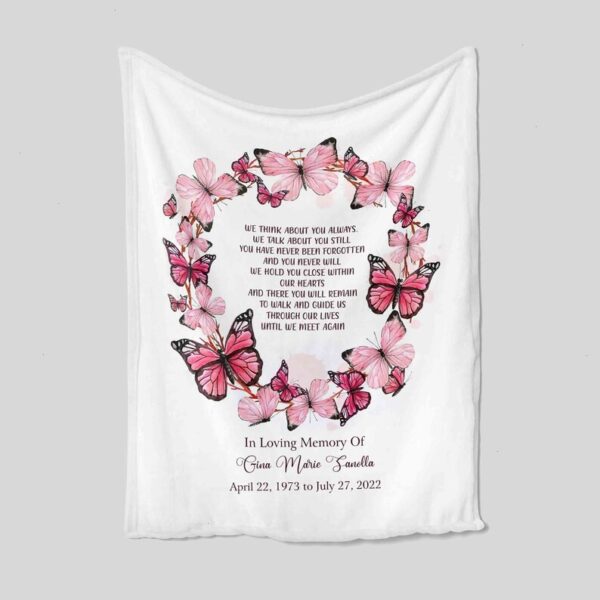 Loving Memory Blanket - Personalized Name Quilt Blanket - Home Decoration, Great Gifts for Family
