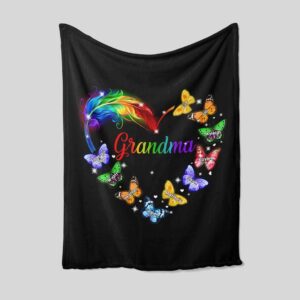 Mima Butterfly Blanket - Personalized Name Quilt Bedding Set - Great Gifts for Family and Home Decoration