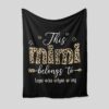 Mimi Grandparents Blanket - Personalized Name Quilt Bedding Set - Great Gifts for Family and Home Decoration