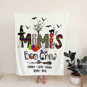 Mimi's Horror Blanket - Personalized Name Quilt Blanket - Great Gifts for Family