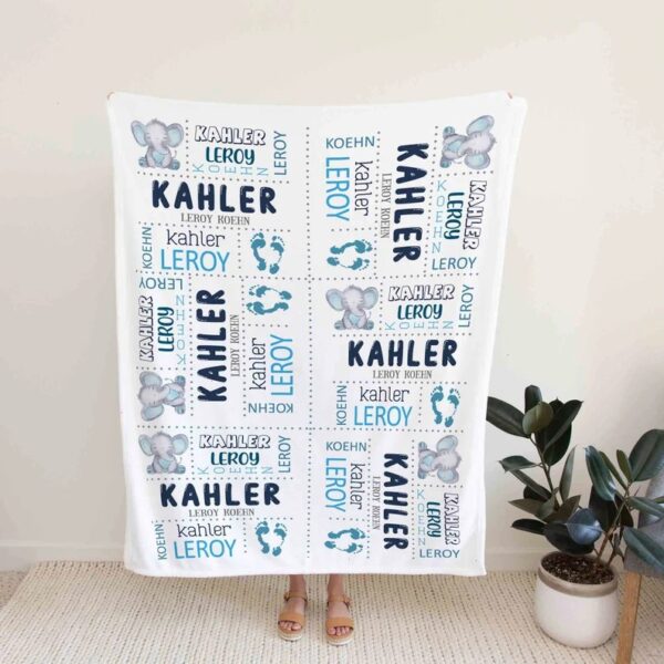 Monogrammed Quilt Blanket Bedding Set - Bedroom Decor for Baby