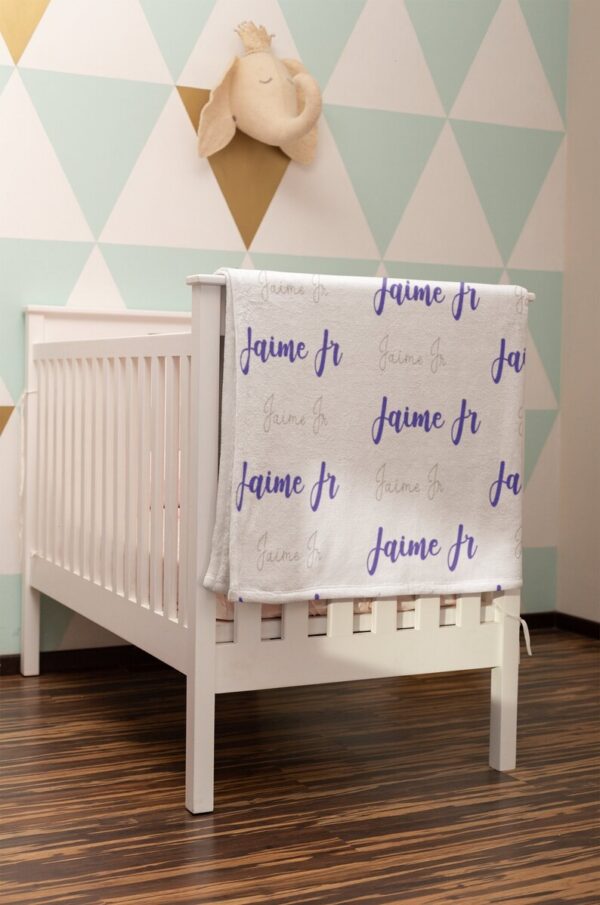 Name Baby Blanket - Personalized Name Quilt Bedding Set - Great Gifts for Family and Home Decoration