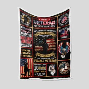 Personalized American Army Veteran Quilt Blanket - Great Gifts for Family