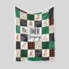 Personalized Animal Woodland Blanket - Custom Baby Quilt Bedding Set - Great Gifts for Family and Home Decoration