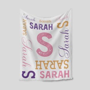 Personalized Baby Blanket - Personalized Name Quilt Bedding Set Gifts for Family and Home Decoration