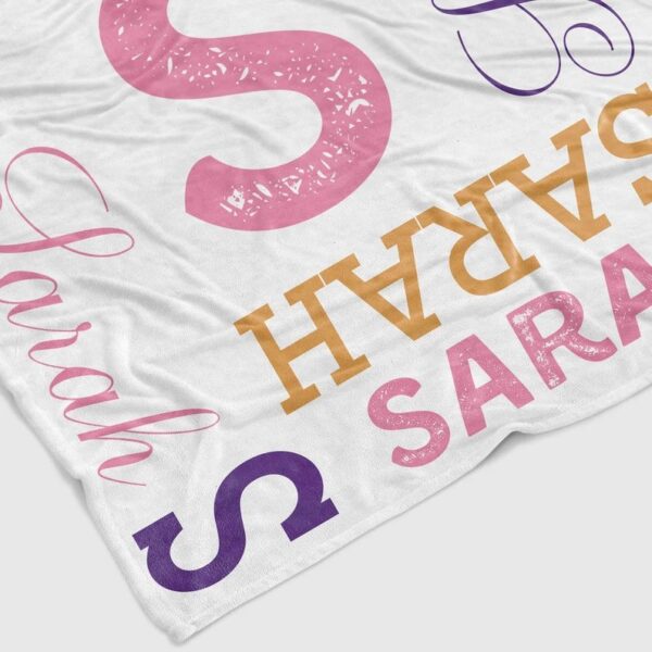 Personalized Baby Blanket - Personalized Name Quilt Bedding Set Gifts for Family and Home Decoration