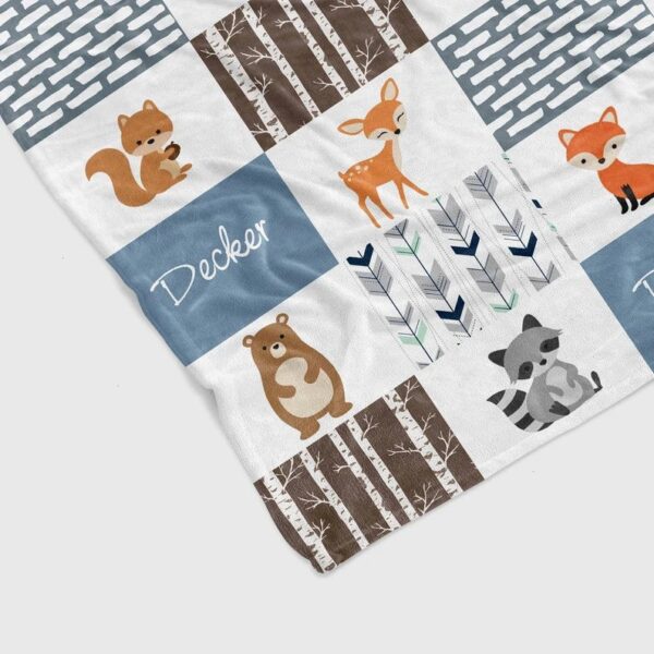 Personalized Baby Blanket - Personalized Name Quilt Bedding Set - Great Gifts for Family and Home Decoration