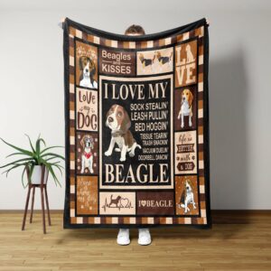 Personalized Beagle Quilt Blanket Bedding Set - Suitable for Picnic