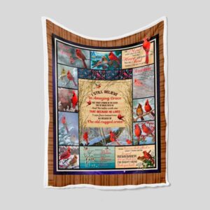 Personalized Cardinal "Amazing Grace" Memorial Quilt Blanket - Home Decoration