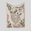 Personalized Couple Deer Anniversary Quilt Blanket - Perfect for Bedroom Decor