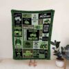 Personalized Custom Green Tractor Blanket - Suitable for Picnic
