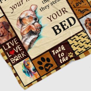 Personalized Doxie Pet Blanket Quilt Bedding Set - Perfect for Bedroom Decor