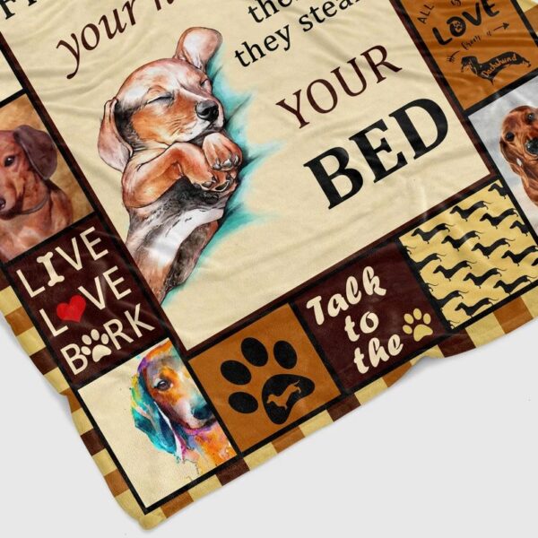 Personalized Doxie Pet Blanket Quilt Bedding Set - Perfect for Bedroom Decor