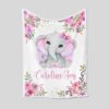 Personalized Elephant Quilt Blanket - Perfect Gift for Family