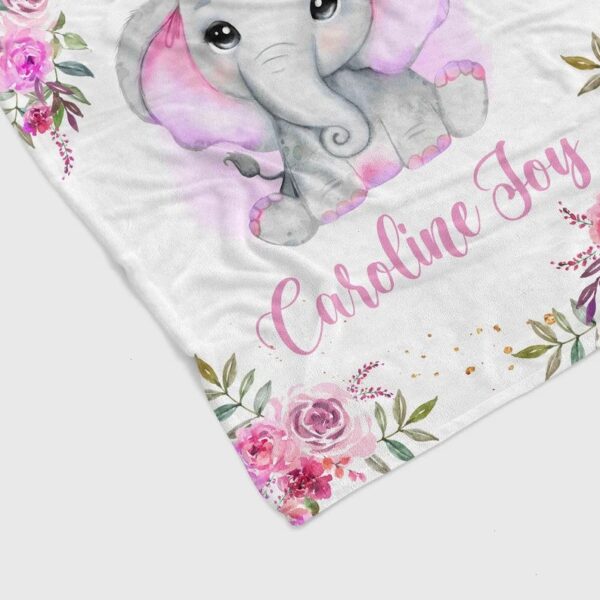 Personalized Elephant Quilt Blanket - Perfect Gift for Family