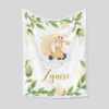 Personalized Giraffe and Moon Quilt Blanket - Cozy Family Blanket