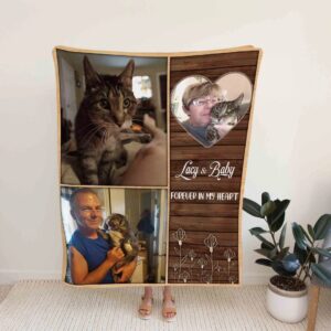 Personalized Memorial Blanket - Sympathy and Pet Loss Gift