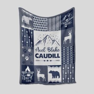 Personalized Name Quilt Blanket - Custom Baby Blanket Gift