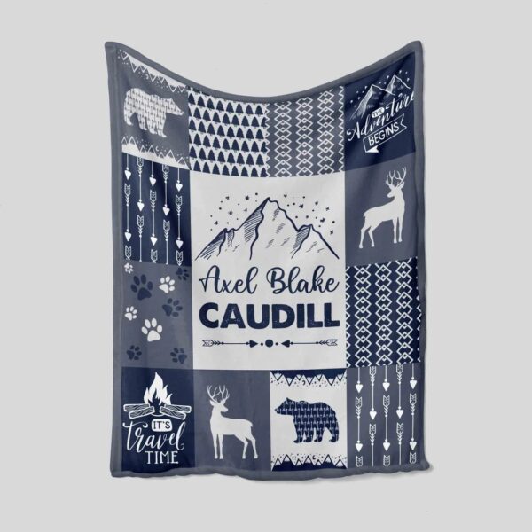 Personalized Name Quilt Blanket - Custom Baby Blanket Gift