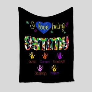 Personalized Nana and Grandpa Quilt Blanket - Great Gifts for Family