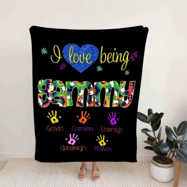 Personalized Nana and Grandpa Quilt Blanket - Great Gifts for Family