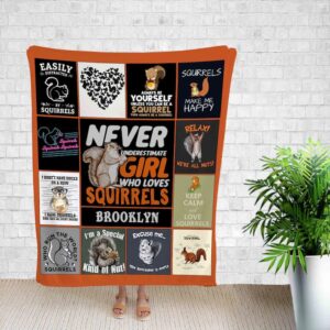 Personalized Squirrels Blanket For Baby - Perfect for Bedroom Decor