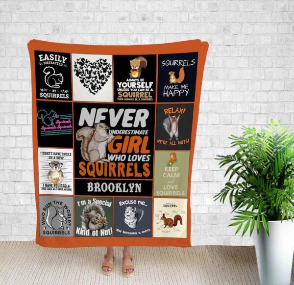Personalized Squirrels Blanket For Baby - Perfect for Bedroom Decor